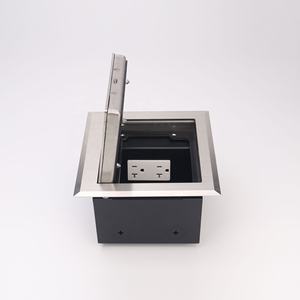 Caja de Conexión Eléctrica Impermeable para Suelo con Tapa de Acero Inoxidable IP66 y Diseño Empotrado - Product Image 5