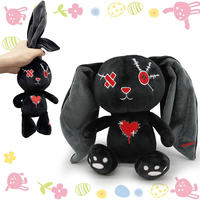 Boneka Kelinci Paskah Kustom, Boneka Kelinci Horor Seram dan Mengerikan untuk Dekorasi Paskah, Hadiah untuk Anak-anak, Dewasa, Remaja