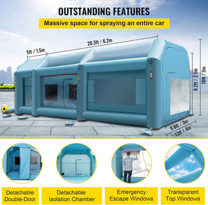 Custom Giant <b>Inflatable</b> Automotive Paint Booth <b>Inflatable</b> Paint Booth <b>Car</b> Paint Tent - Product Image 3