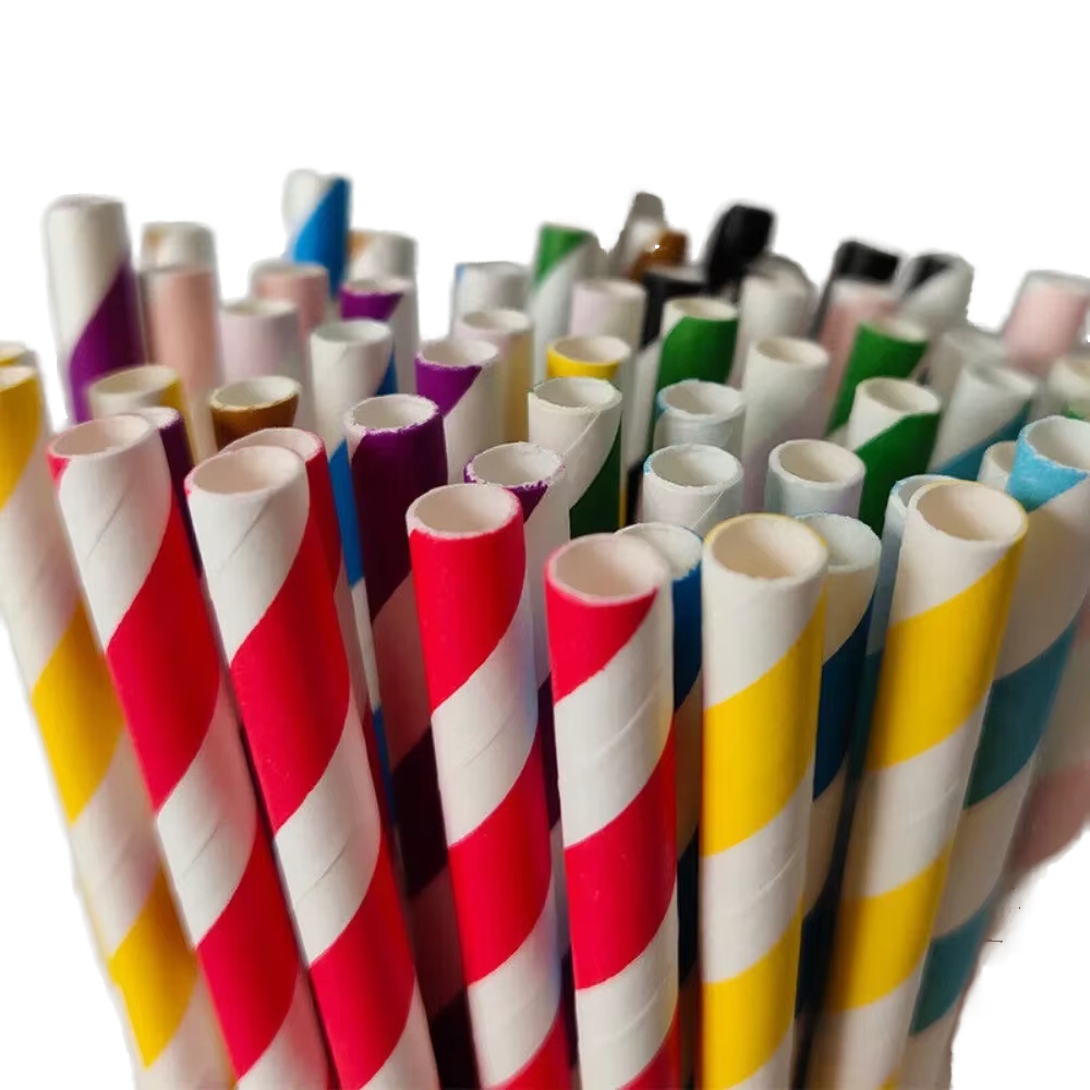 Paper Straws Biodegradable Eco Friendly Food Grade Disposable Drinking Paper Straws