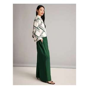 กางเกงลำลองผ้าระบายอากาศสำหรับผู้หญิง ให้ความรู้สึกเบาสบาย ทรงหลวม และเคลื่อนไหวง่าย เหมาะสำหรับการนั่งหรือยืนเป็นเวลานาน - Product Image 2