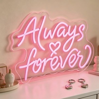Enseigne néon LED personnalisée en acrylique « Toujours et pour toujours », étanche IP67, DC12V, pour mariage, fiançailles, décoration intérieure, livraison directe