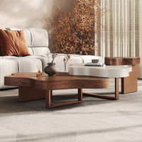 Table basse moderne de taille standard, sur mesure, fabricant OEM, pour projet hôtelier, vente en gros, mobilier de salon, bois écologique