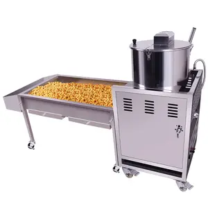 Automatic Industrial Popcorn Machine Movie Theater Cream Butter Ball Popcorn Mixer Popcorn Production Line