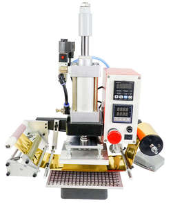 Semi-Automatic Digital Stamping Machine for Gold Silver Foil Embossing Mobile Shell & Luggage Tag T-Slot Stamping - Product Image 1