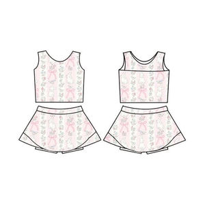 Vestido de Verano para Niña GSD3520, Diseño Personalizado con Estampado de Golf Verde, Sin Mangas, Vestido de Yoga al por Mayor - Product Image 4
