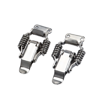 Loquet à ressort J108 Xingtaili pour connexion à boucle, en acier inoxydable nickelé, quincaillerie de type bec de canard pour sacs et boîtes en bois