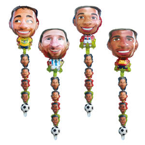 Decoración de Fiesta con Globos de Aluminio con Diseño de Camisetas Multinacionales de la Copa de Europa de Fútbol para Noche de Fútbol - Product Image 3