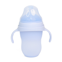 Vente en gros gratuit Bpa 250ml ensemble de biberons en silicone pour nouveau-né enfants nouveau-né alimentation lait pour nouveau-né