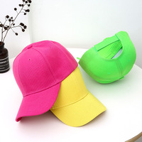 Casquette de baseball unisexe à six panneaux en sergé de couleur unie avec logo personnalisé