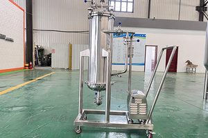 Système mobile de brassage de bière artisanale : canon à houblon en acier inoxydable avec pompe, réservoir de houblonnage à sec à circuit fermé - Product Image 4