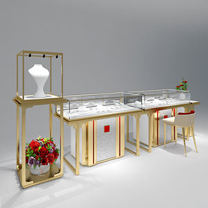 High End Transparent <b>Jewelry</b> Glass Display <b>Cabinet</b> Multifunctional Vertical <b>Jewelry</b> <b>Cabinet</b> <b>Mirror</b> <b>Cabinet</b> for <b>Jewelry</b> Shop - Product Image 2