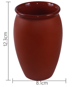 Taza de arcilla de terracota de polímero de diseño moderno, acepta logotipo personalizado, <span class=keywords><strong>tazas</strong></span> de café Chai de cerámica hechas a mano, taza de té de arcilla áspera - Product Image 3