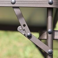 Table pliante d'extérieur en alliage d'aluminium à double extension, pour camping et pique-nique, portable pour voiture, durable, rectangulaire, mobilier d'extérieur