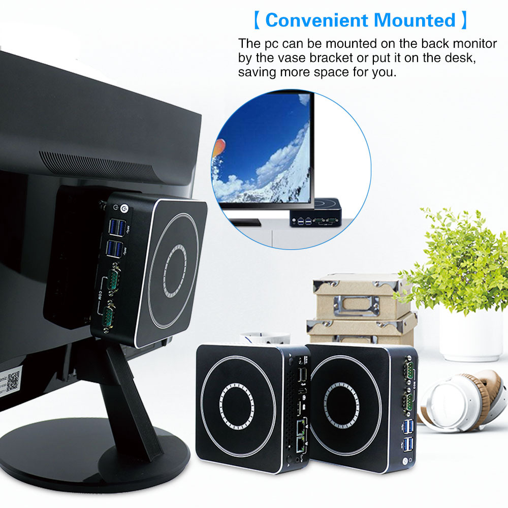 Nuc Intel placa base i3 6100u/i5 6200u/i7 7500u industrial decktop mini pc integrado con ranura para tarjeta SIM