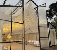 Tente d'atrium transparente de haute qualité pour l'extérieur, tente de réception ignifuge pour les événements de mariage et les fêtes
