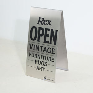 Letrero de Alta Calidad Personalizado de Doble Cara para Exteriores, Letrero de Calle Tipo A, Letrero de Acera Tipo A - Product Image 6