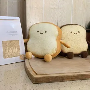 Özel tost ekmeği yastık komik gıda peluş oyuncak yastıklar küçük sevimli dolması peluş tost kanepe yastık