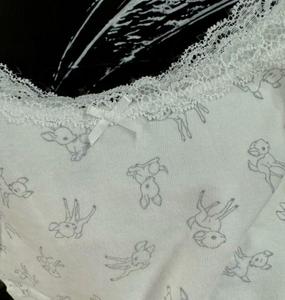 Haut court sexy pour femme en coton 100% doux et respirant, imprimé cerf, avec nœud en dentelle, coupe ajustée, idéal pour l'été - Product Image 3