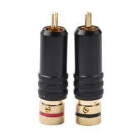 Connecteur RCA mâle à visser, fiche phono plaquée or, connecteur audio-vidéo pour mixeur, amplificateur, système AV