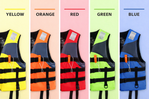 Gilet de sauvetage aquatique multi-tailles avec boucles à dégagement rapide et sifflet pour équipes, gilet de sauvetage pour adultes - Product Image 2