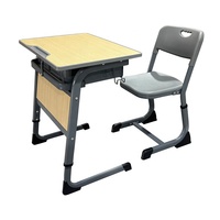Table et chaise d'étudiant en bois au design moderne, mobilier scolaire pour les classes primaires et secondaires