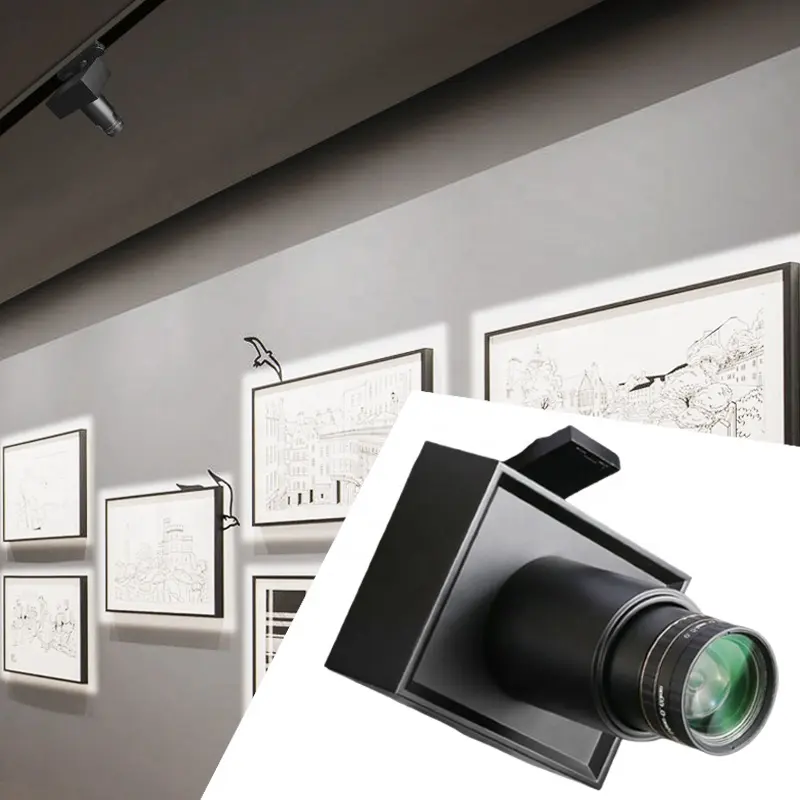 Foco ajustable de 20W, luz LED de pista, museo, galería, pintura, exposición móvil, lámpara de corte de arte regulable, foco led