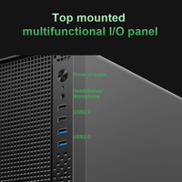 OEM Black Steel Micro ATX Computer Case Compact Tower Design With 290mm GPU Support and Rear Fan Cooling