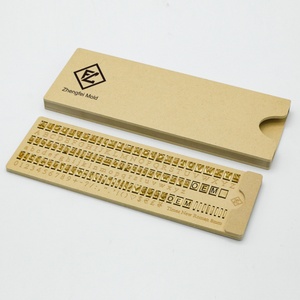 Molde de letras de latón personalizadas con fuente Arial, molde flexible de latón para grabado CNC, troquel de estampado en caliente para números y alfabeto - Product Image 5