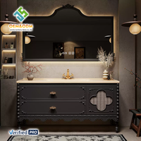 2025 OEM moderne complet meubles de salle de bain ensemble Table bureau armoire évier robinet pour chambre à manger avec cuivre Durable