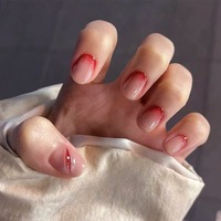 Faux ongles à presser Halloween, longs, forme cercueil, noir et orange, motif toile d'araignée fantôme, 24 pièces, pour fête effrayante et déguisement