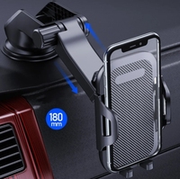 Support de téléphone portable universel haut de gamme à ventouse en nano-gel, rotatif à 360 degrés, pour tableau de bord et pare-brise de voiture