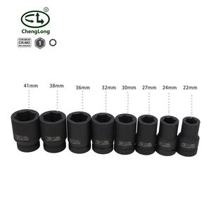 Jeu de douilles à percussion 8Pcs Outils à main noirs Cr-V Douilles de réparation automobile pour les conversions de tournevis à percussion - Product Image 3