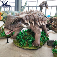 Gerçek dinozor boyutunda Dino Park Lifesize dinozor robotu Animatronic Ankylosaurus