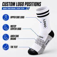 Chaussettes de sport professionnelles de haute qualité pour hommes, chaussettes de course personnalisées en coton, chaussettes de sport mi-mollet, créez votre logo de marque