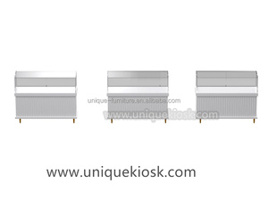 Cửa hàng đồ trang sức màu trắng tinh khiết trưng bày với kính truy cập hàng đầu kim cương cổ điển tủ đồng hồ truy cập để bán - Product Image 6