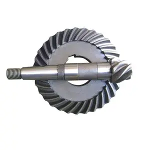 custom high precision spiral bevel gear crown wheel and pinion gear for car