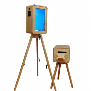 Meest populaire houten <span class=keywords><strong>iPad</strong></span> fotohokje behuizing magnetisch paneel fotohokje draagbare selfie ovale <span class=keywords><strong>iPad</strong></span> DSLR Pro 12.9 fotohokje <span class=keywords><strong>iPad</strong></span> - Product Image 3