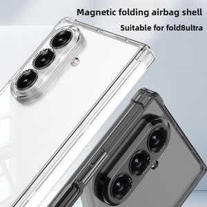 เคสโทรศัพท์แบบพับได้พร้อมบานพับแม่เหล็กแบบใหม่ หนังเรียบ เหมาะสำหรับใช้งานในเชิงธุรกิจ เคสโทรศัพท์ Samsung z Fold8 Ultra - Product Image 3