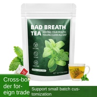 Venta al por mayor mal aliento alivio té con menta hoja de morera OEM/ODM bolsas de té de hierbas 100% hierbas naturales Grado Superior diario salud bebida