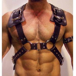 Harnais de jambe en cuir pour <span class=keywords><strong>homme</strong></span> Bdsm, réglable, vêtements fétichistes gays, bondage corporel <span class=keywords><strong>sexuel</strong></span>, harnais de cage, ceintures, costumes de rave pour esclaves - Product Image 6