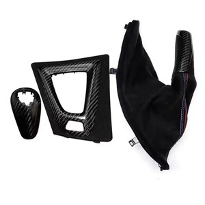 BMW M2 F87 M3 F80 M4 F82 M5 F83 F10 F85 X5M F86 X6M F12 F13カーボンファイバーカーギアシフトノブキャップカバーパネルトリム - Product Image 5