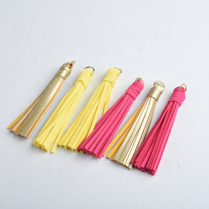 Llavero personalizado <span class=keywords><strong>de</strong></span> <span class=keywords><strong>cuero</strong></span> <span class=keywords><strong>de</strong></span> gamuza y microfibra, <span class=keywords><strong>borlas</strong></span> <span class=keywords><strong>de</strong></span> <span class=keywords><strong>cuero</strong></span> sintético con flecos, borla dorada, <span class=keywords><strong>para</strong></span> <span class=keywords><strong>bolsos</strong></span> - Product Image 5