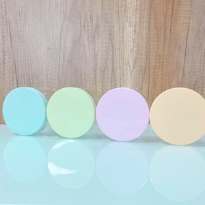 Wholesale Cosmetic Food Packaging 250ml 8oz clear Transparent Pet <b>Plastic</b> Cosmetic Cream <b>Jar</b> with Colored Lid - Product Image 3