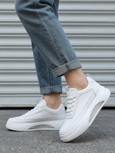 Chaussures Joker blanches pour hommes, nouvelle collection 2026, légères, respirantes, confortables, à semelle souple, anti-fatigue, style élégant - Product Image 4