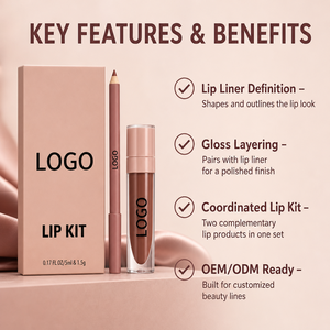 Kit lèvres hydratant HKH à la vitamine E, crayon à lèvres vegan nude haute pigmentation, longue tenue, nourrissant et waterproof - Product Image 3