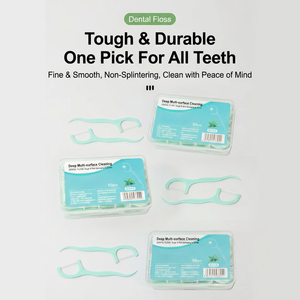 XIAOHONG Mint Flavored <b>Plastic</b> Dental Floss 50Pcs Portable Disposable Oral Hygiene Travel Size Dropshipping - Product Image 6