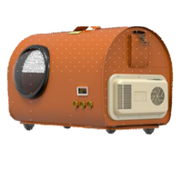 USMILEPET Transporteur d'animaux climatisé portable 36,8 L, boîte de transport pour animaux avec contrôle de température, chauffage et refroidissement