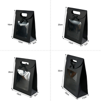 Sac cadeau portable en papier kraft brun écologique et recyclable pour la promotion en supermarché, anniversaire, Noël, mariage