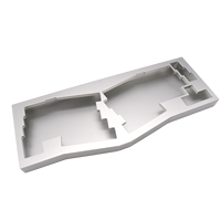 Clavier mécanique sur mesure en acier inoxydable et alliage d'aluminium usiné avec précision par CNC